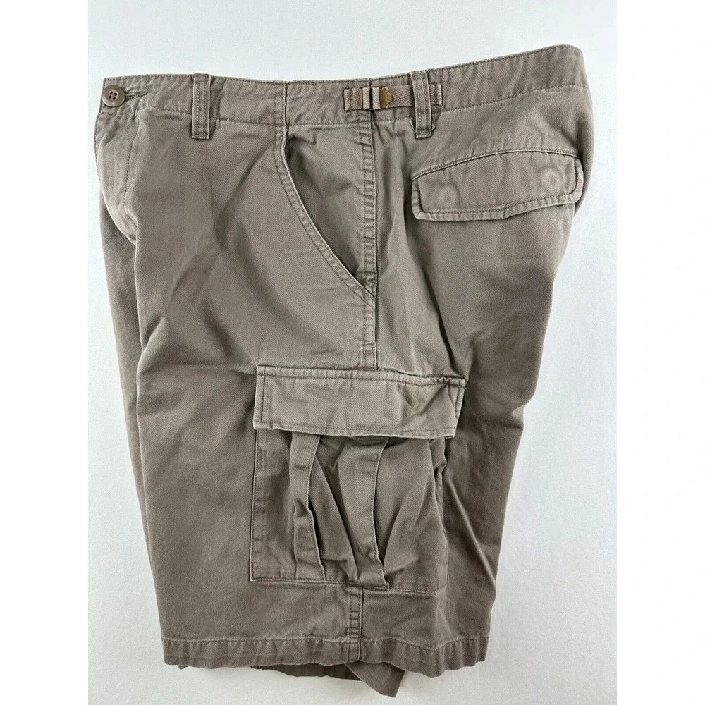 Cabela's Cargo Shorts Mens 34 Brown Outdoors Heavyweight Cotton Twill Gorpcore
